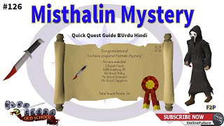 OSRS│How To Complete Misthalin Mystery│F2P Quest 2021│Urdu And Hindi [upl. by Tony]