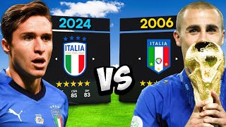 ⚽ ITALIA 2024 contro ITALIA 2006 Chi è più forte [upl. by Fish]