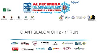 Giant Slalom CHI 2  1° run  ALPECIMBRA FIS CHILDREN CUP 2024  SPORTCULTURATV [upl. by Fugate764]