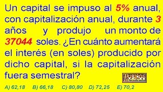 INTERÉS COMPUESTO  PROBLEMA RESUELTO [upl. by Eiramyllek]