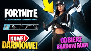 Darmowy skin Shadow Ruby w Fortnite  Jak odebrać na konsoli Pakiet uliczne cienie [upl. by Elah951]