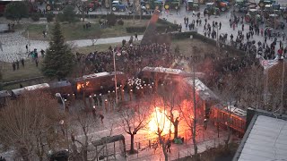 AGROTICA 2812016 FARMERS DEMONSTRATION  THESSALONIKI RIOTS [upl. by Ollecram29]