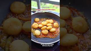 Famous Korean Potato Noodles in desi style food koreanfood noodles recipe cooking trending [upl. by Airuam]