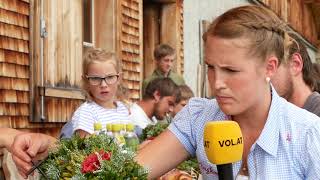 Traditionen auf der Spur Alpkranzbinden auf der Hinterargen Alpe [upl. by Chenee]