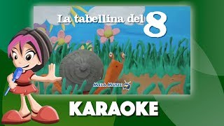 Canzone della chiocciolina Marilùtabellina dell 8  Versione karaoke MelaEducational [upl. by Erodavlas]