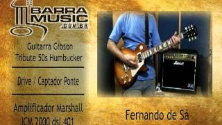 Guitarra Gibson Tribute 50s  Amplificador Marshall JCM 2000  Fernando de Sá [upl. by Nilrak68]