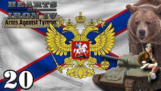 Lets Play Hearts of Iron 4 Return of the Tsar Russia  HOI4 Arms Against Tyranny Gameplay Ep 20 [upl. by Mailiw]