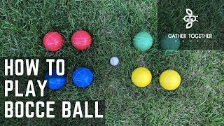 How To Play Bocce Ball Backyard Rules [upl. by Erdnuaed]