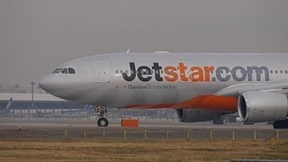 Jetstar Airways Airbus A330200 VHEBJ Takeoff from NRT 34L [upl. by Valer]