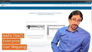 NAPA TRACS Enterprise  User Mapping [upl. by Argella]