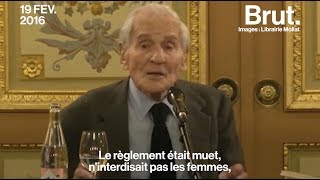 Quand Jean dOrmesson faisait du féminisme en se défendant dêtre féministe [upl. by Aicre]