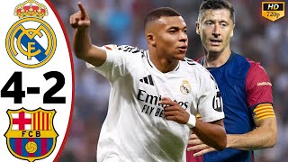 Real Madrid vs Barcelona 42•All Goals amp Highlights 2024 HD 🔥 [upl. by Daza80]