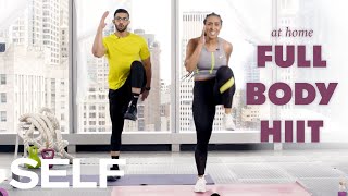 30Minute HIIT Cardio Workout with Warm Up  No Equipment at Home  SELF [upl. by Ursuline]