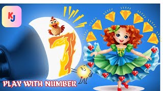 kids joyland  learn Digit 7  fun and learn [upl. by Neztnaj]