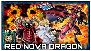 RED NOVA DRAGON   RESONATOR Deck   META  YuGiOh  Duel Links [upl. by Bidle]