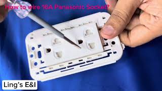 16A Panasonic Socket Wiring ဆင်နည်း။ [upl. by Meli]