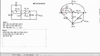 Otro ejercicio de circuitos por método de nodos [upl. by Matland531]