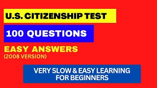 2022 USCIS Official 100 Civics Test Questions amp Answers  US Citizenship Random amp Repeated Answer [upl. by Hailey]