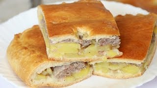 Ну оОчень вкусный  Пирог с мясным фаршем и картошкой [upl. by Tra397]