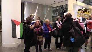 Holiday Caroling for quotPalestinequot Boycott  NYC Part 2 [upl. by Maddis]