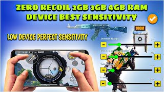 2GB 3GB 4GB 6GB RAM LOW DEVICE BEST SENSITIVITY SETTINGS  BGMI  PUBG BEST GYRO amp NO GYRO SETTINGS [upl. by Niaz]