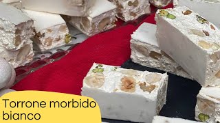 TORRONE MORBIDO BIANCO FATTO IN CASA RICETTA FACILE [upl. by Dysart]