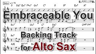 Embraceable You  Backing Track with Sheet Music for Alto Sax [upl. by Osbourne]