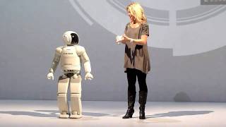 Humanoid robot ASIMO at Ars Electronica Center in Linz 2010 HD [upl. by Jacobs330]