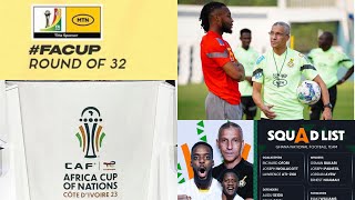 GHANA BLACK STARS PREPARATIONS TOWARDS AFCON 2023 MTN FA CUP FIXTURES GPL RESULTSTABLEamp MANY MORE [upl. by Nemra]