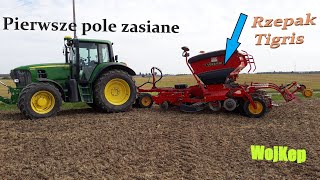 Siejemy rzepak Pierwsze pole obsiane Tigris na pierwszy ogień John Deere 6930Rapid 300S [upl. by Ng618]