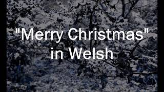 learning Welsh Nadolig Llawen  Merry Christmas [upl. by Ranite607]