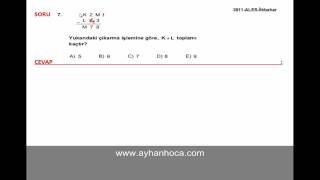 Ayhan HocaAles 2011 İlkbahar Sayısal 1 Testi 110 Soru Çözümleri Matematik [upl. by Odell896]