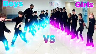 GIRLS 🥵 VS BOYS 😈 Dance Challenge  WHO WINS  New Tuzelity TikTok Compilation [upl. by Nnailuj]