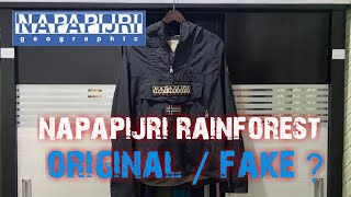 REVIEW JACKET CAGOULE NAPAPIJRI RAINFOREST  Originals or Fake [upl. by Esylle]