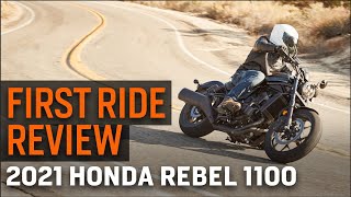 2021 Honda Rebel 1100 First Ride Review [upl. by Maxey]