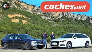 Audi A6 Avant vs BMW Serie 5 Touring  Comparativa  Prueba  Review en español  cochesnet [upl. by Aytac]