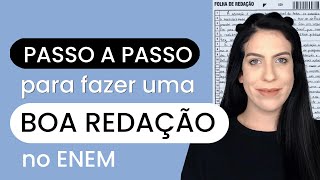 Como Fazer Uma REDAÇÃO PASSO a PASSO Garantido [upl. by Ahsinehs]