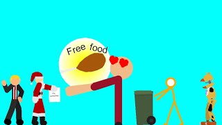 Top 10 ways to get free food sticknodes animation [upl. by Eedolem]