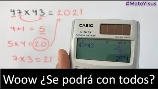 MULTIPLICAR NÚMEROS DE 2 DÍGITOS EN 5 SEGUNDOS [upl. by Rafaelle812]