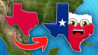 Geography of Texas  50 States of America [upl. by Torrin104]