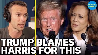 Donald Trump Blames Kamala Harris for Failed Assassination Attempt [upl. by Schwartz]