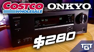 LOWEST PRICE 4K ATMOS RECEIVER Testing the NEW Onkyo TXSR393 from Costco [upl. by Learsiy]