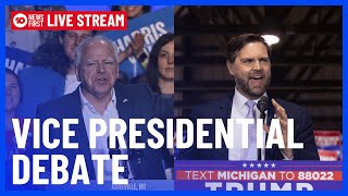 JD Vance Tim Walz clash in US VP Debate showdown  10 News First [upl. by Anailli73]