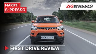 Maruti Suzuki SPresso First Drive Review  Price Features Interior amp More  ZigWheelscom [upl. by Einahpehs]