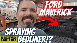 DIY 2023 Ford Maverick  Spray In Raptor Bed Liner  Durable Easy and Save Money [upl. by Lathe]