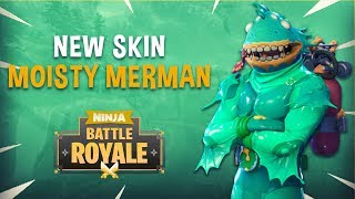 Moisty Merman New Skin  Fortnite Battle Royale Gameplay  Ninja [upl. by Rosenzweig]