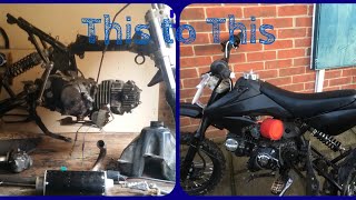 13 year old restores a pile of junk 110cc pit bike [upl. by Jonas]