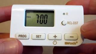 Programming a Woods 5000750027 Digital Timer [upl. by Idur]