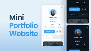 💼 Create a Responsive Mini Portfolio Website Design Using HTML CSS amp JavaScript [upl. by Hamlin668]