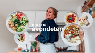 mijn goto gerechten voor avondeten 🍝🌱 vegan [upl. by Docile]